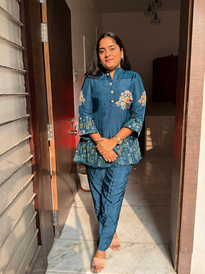 Blue Baghicha Co-ord Set