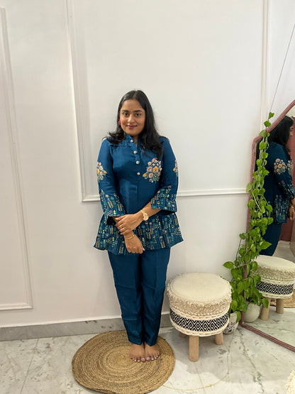 Blue Baghicha Co-ord Set