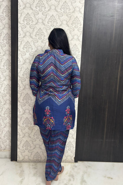 Blue Guldastan Co-ord Set