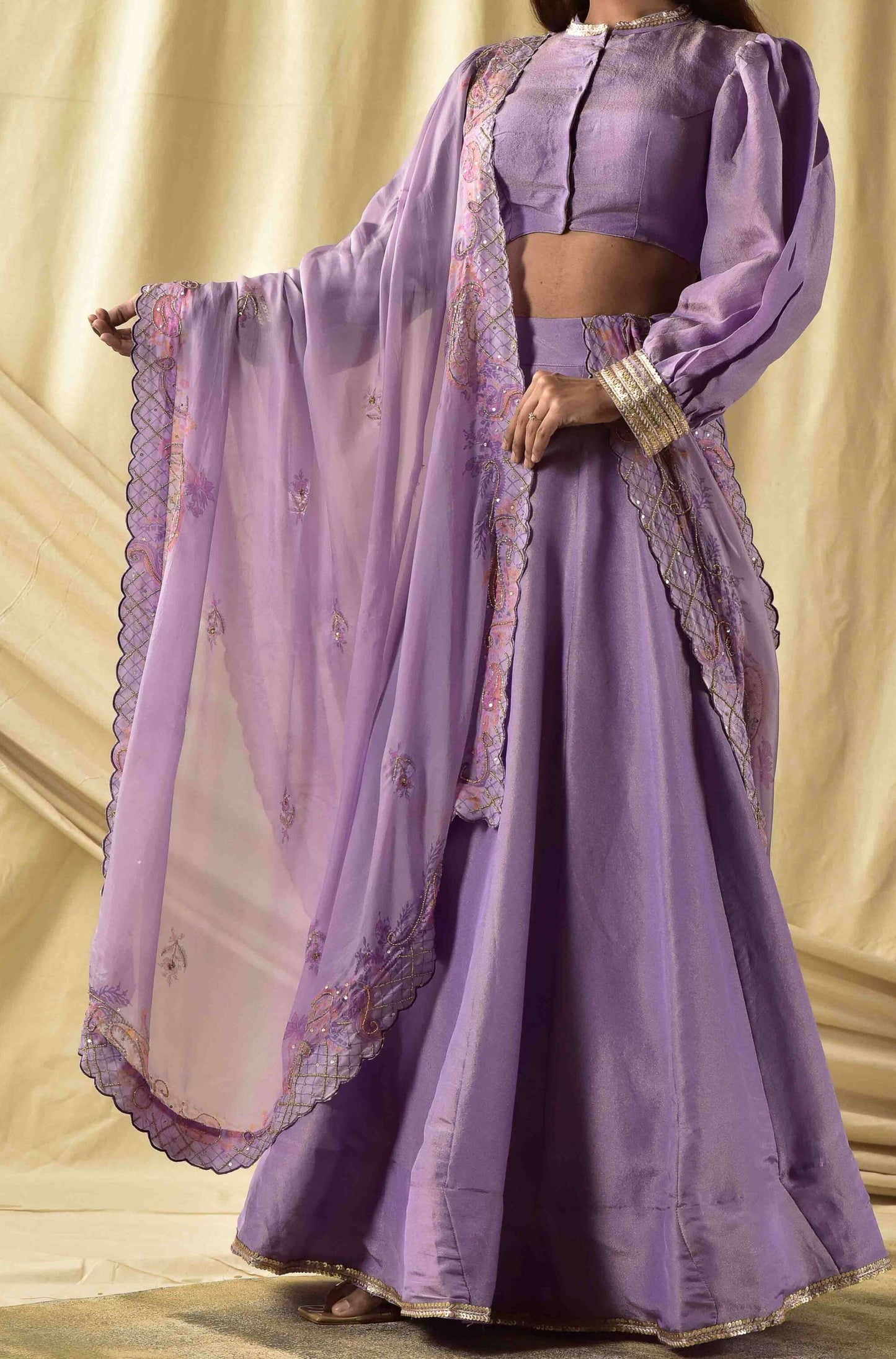 Lavender Butterfly  Lehenga set