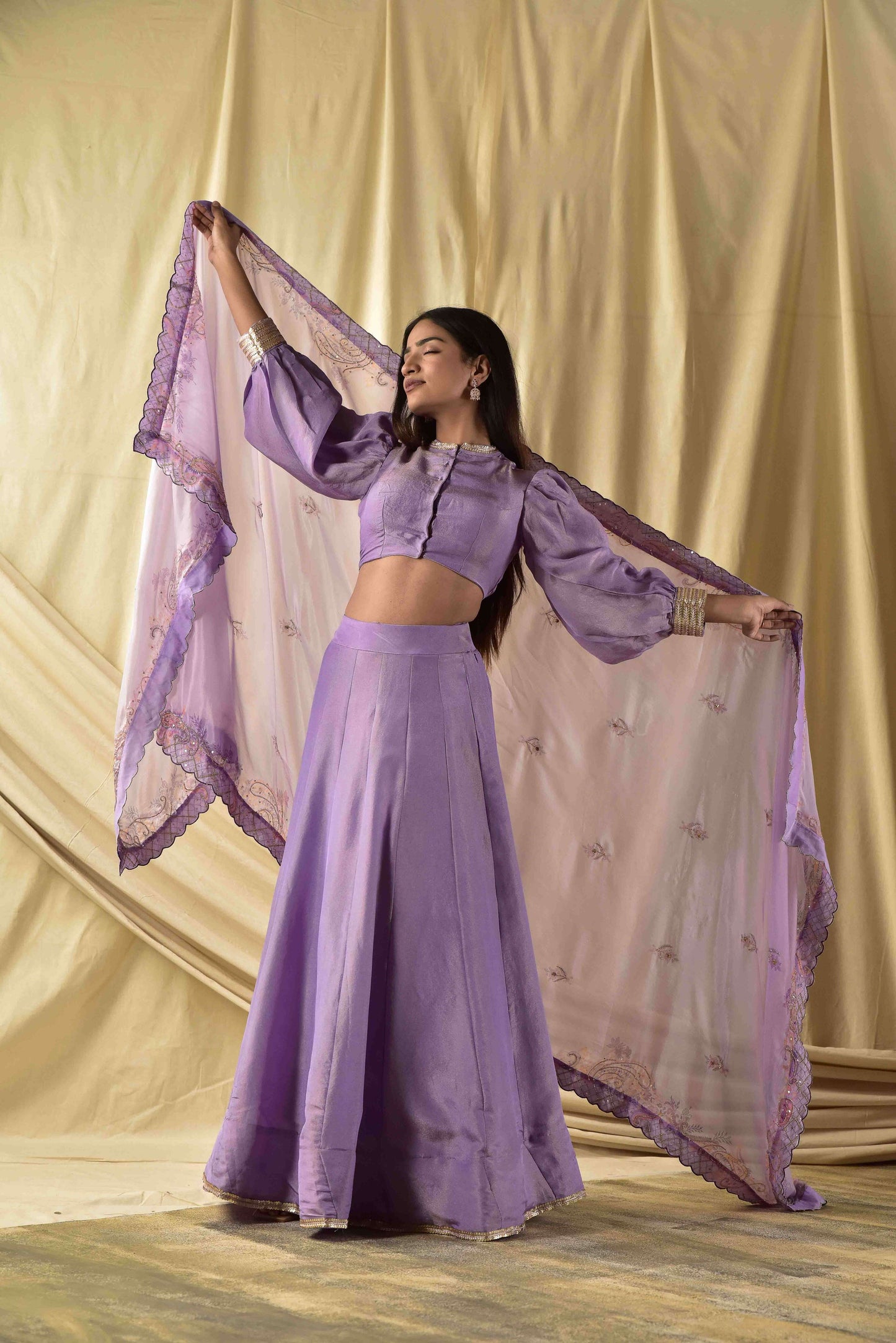 Lavender Butterfly  Lehenga set