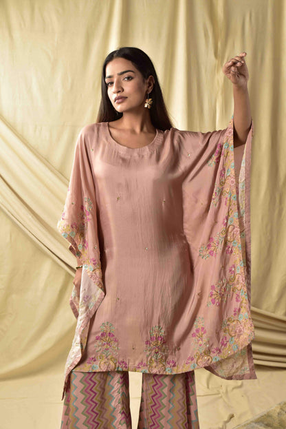 Beige Guldasta Kaftan Set