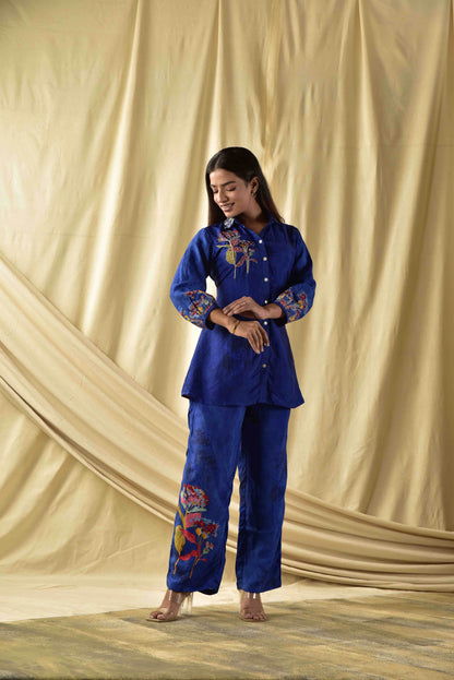 Royal Blue  Co-ord Set
