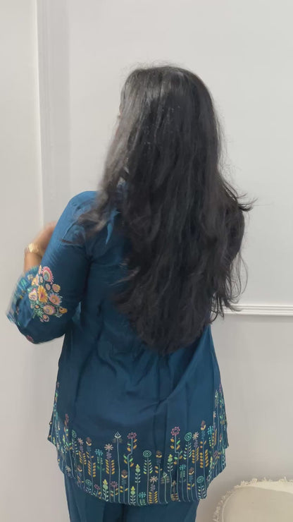 Blue Baghicha Co-ord Set
